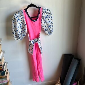 Sweet Vintage Clown Leotard with puffy sleeves